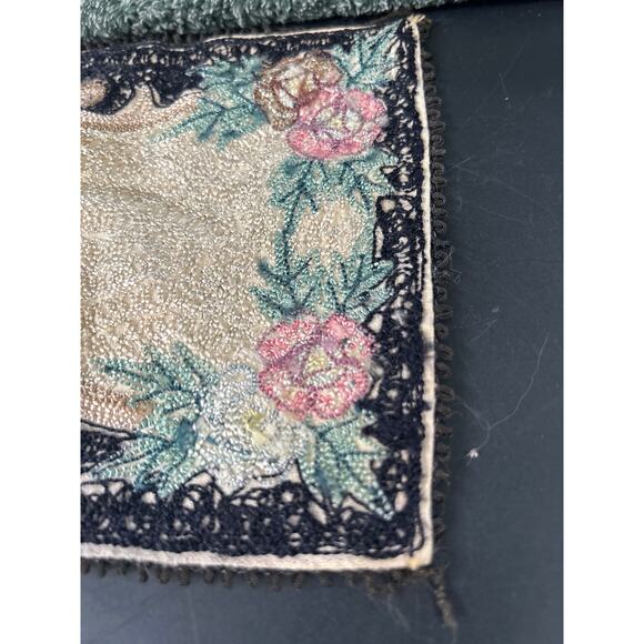 Vintage Miniature Rectangular Dollhouse Rug Handmade Occupied  Japan MC - Picture 6 of 13